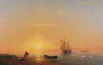  costa - Las costas de Dalmacia 1848 Romántico Ivan Aivazovsky ruso